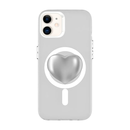 SILVER HEART-iPhone 11 Hold Kılıf MagSafe Özellikli