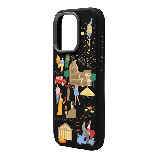 ROMA-iPhone 16 Plus Leather Premium Kılıf MagSafe Özellikli