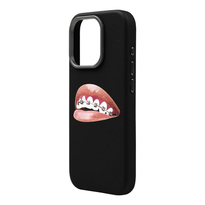 ORTHODONTIST-iPhone 16 Pro Leather Premium Kılıf MagSafe Özellikli