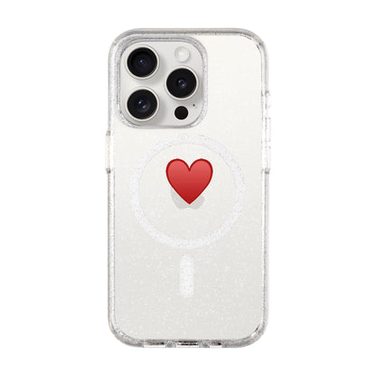 SPREAD HEART-iPhone 15 Pro Shiny Kılıf MagSafe Özellikli