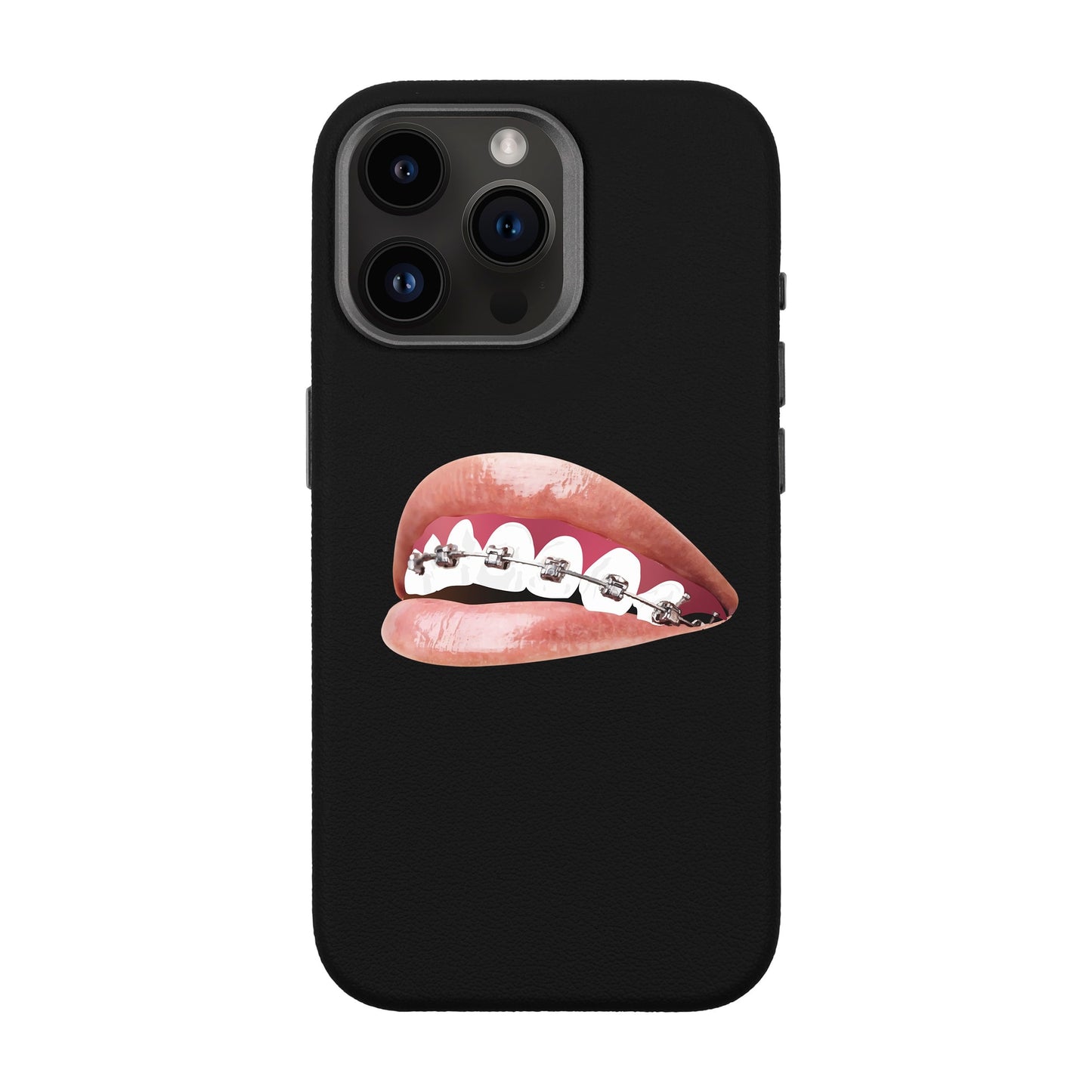ORTHODONTIST-iPhone 14 Pro Max Leather Premium Kılıf MagSafe Özellikli