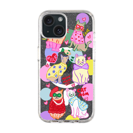 CAT MOM-iPhone 15 Plus Shiny Kılıf MagSafe Özellikli