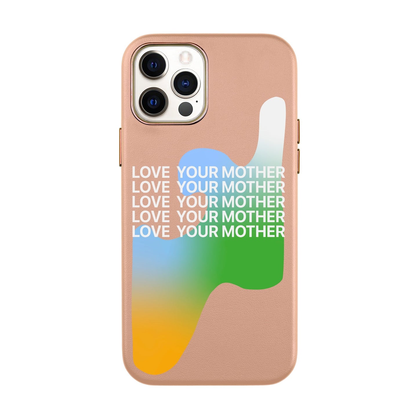 LOVE YOUR MOTHER-iPhone XR Leather Kılıf