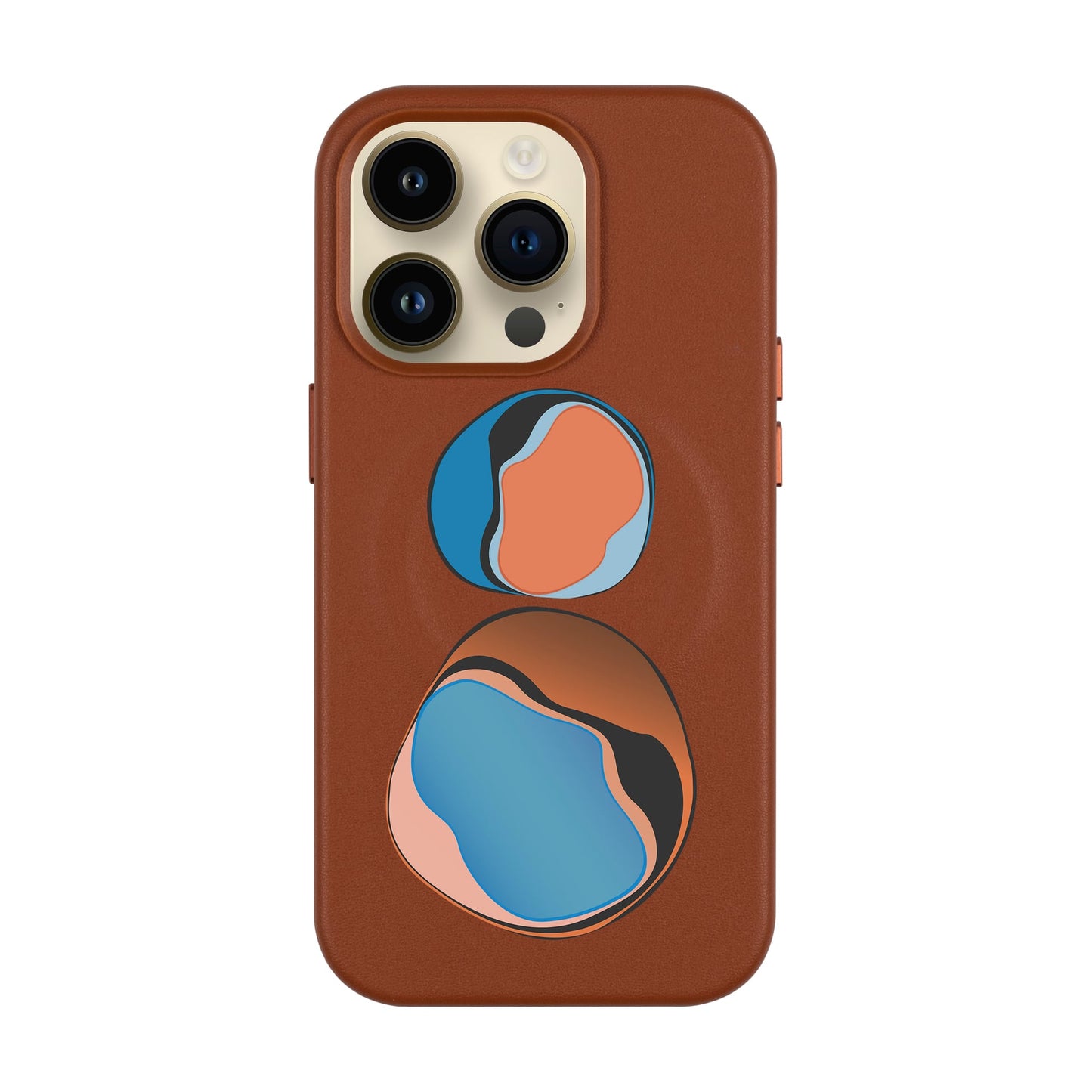 LOOKING FOR GEMS-Leather Kılıf MagSafe Özellikli - iPhone 14 Pro