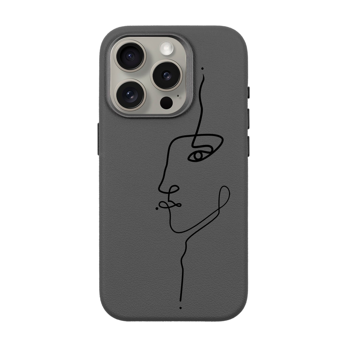 FACE-iPhone 15 Pro Leather Premium Kılıf MagSafe Özellikli