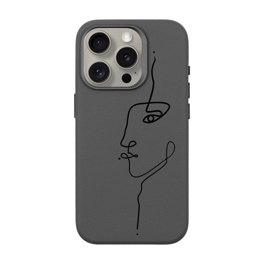 FACE-iPhone 15 Pro Leather Premium Kılıf MagSafe Özellikli