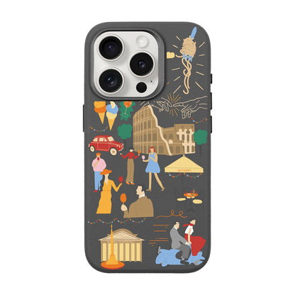 ROMA-iPhone 15 Pro Leather Premium Kılıf MagSafe Özellikli