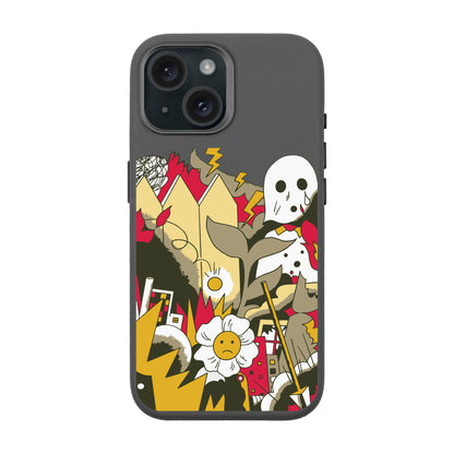 EVERYTHING IS BURNING-iPhone 15 Leather Premium Kılıf MagSafe Özellikli
