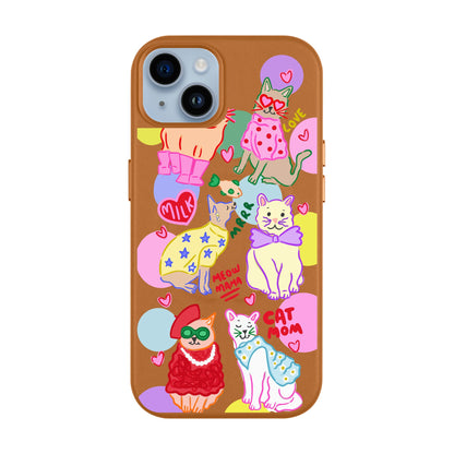 CAT MOM-iPhone 14 Plus Leather Kılıf MagSafe Özellikli