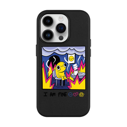 I AM FINE-Leather Kılıf MagSafe Özellikli - iPhone 14 Pro