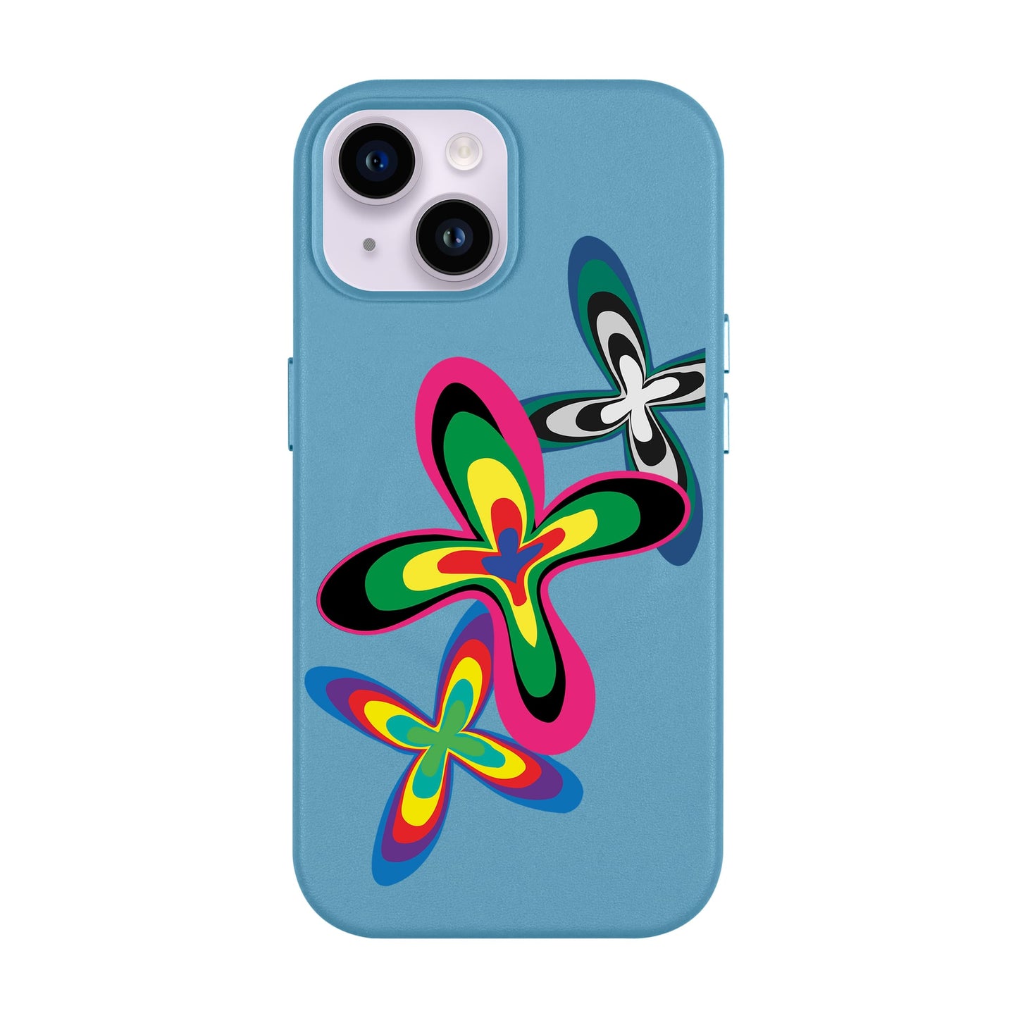 COLOR FLOWER-Leather Kılıf MagSafe Özellikli - iPhone 11