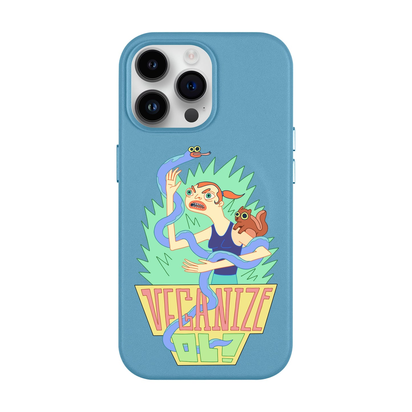VEGANİZE-iPhone 14 Pro Max Leather Kılıf MagSafe Özellikli
