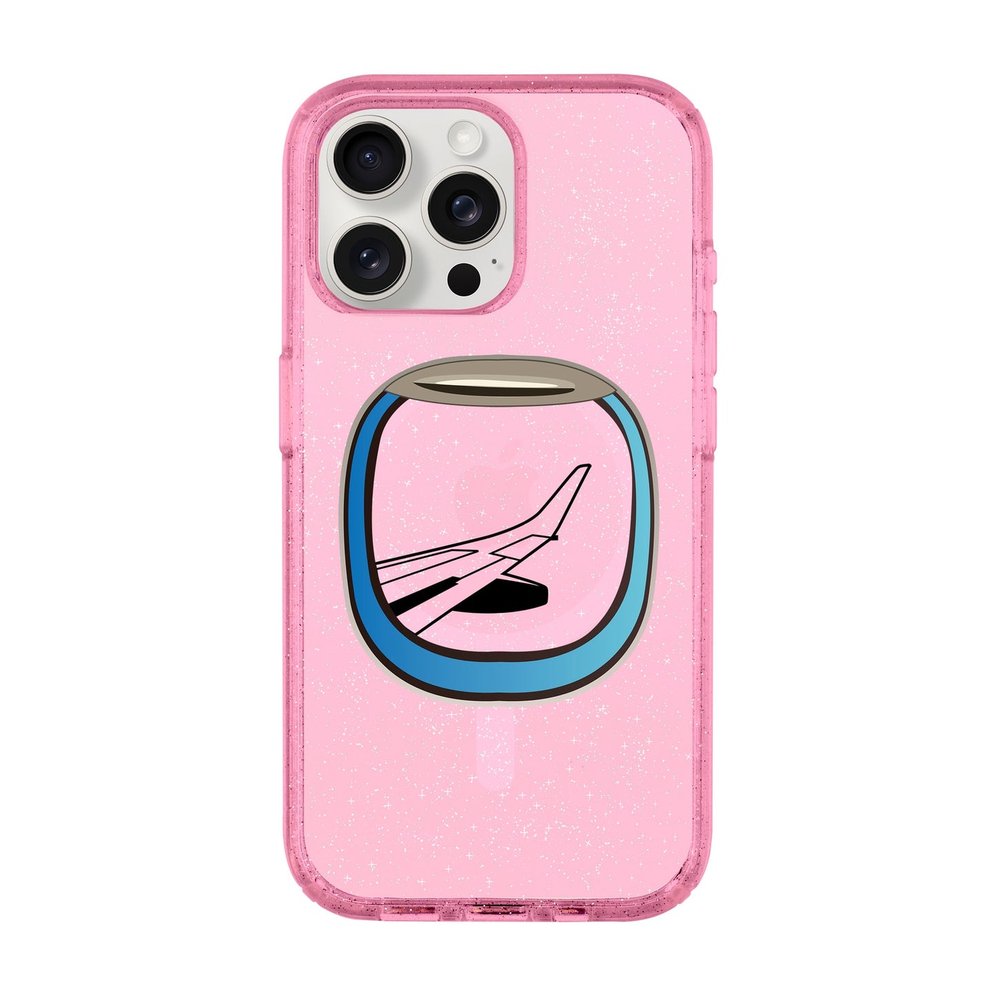 AIRCRAFT WINDOW-Shiny Kılıf MagSafe Özellikli - iPhone 15 Pro Max