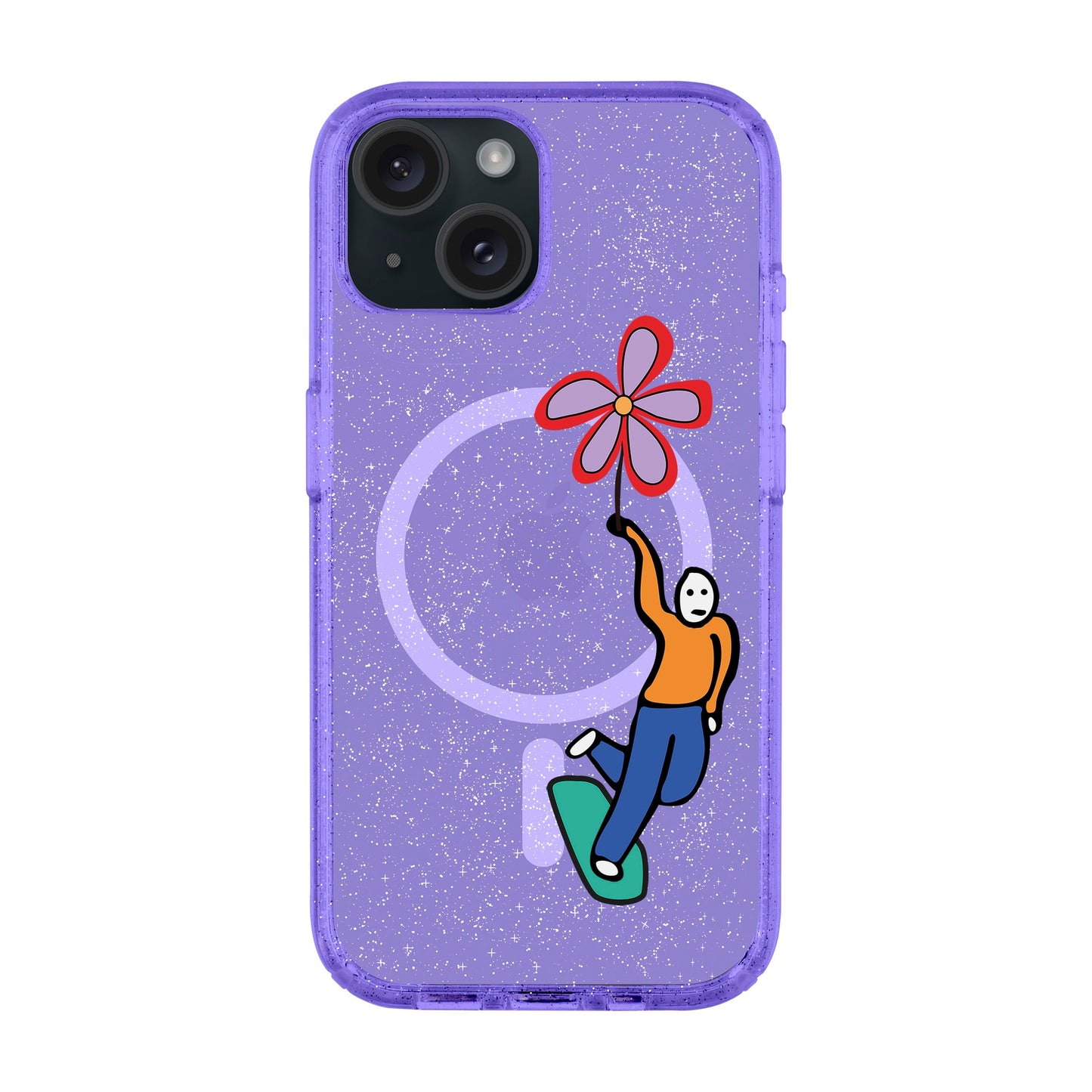 SKATEBOARDER-iPhone 15 Plus Shiny Kılıf MagSafe Özellikli