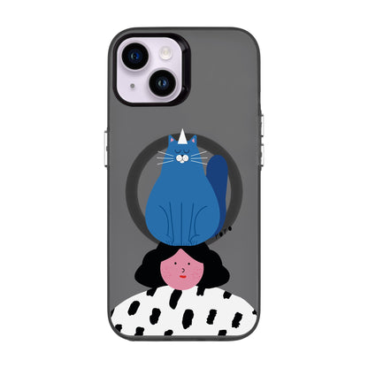 NAUGHTY CAT-iPhone 14 Hold Kılıf MagSafe Özellikli