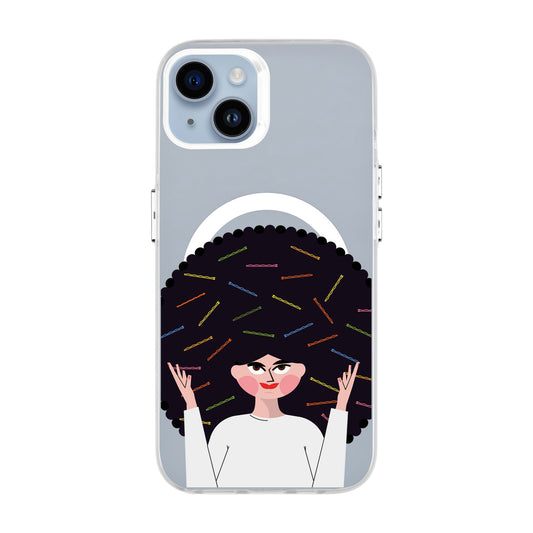 TANGLES OF HAPPINESS-iPhone 14 Plus Hold Kılıf MagSafe Özellikli