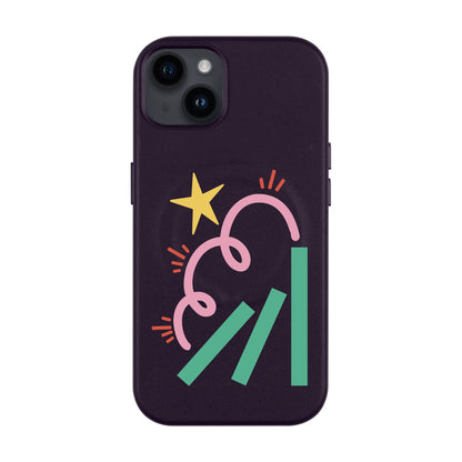 DOMINO-iPhone 14 Plus Leather Kılıf MagSafe Özellikli