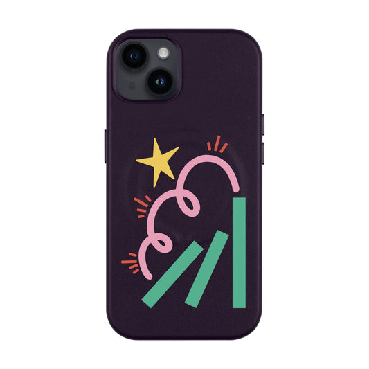 DOMINO-iPhone 14 Plus Leather Kılıf MagSafe Özellikli