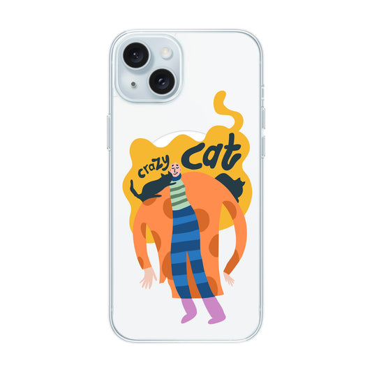 CRAZY CAT-iPhone 15 Plus Solid Kılıf MagSafe Özellikli