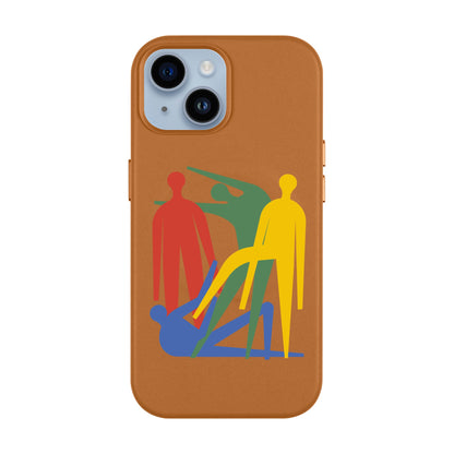 MANBOS-Leather Kılıf MagSafe Özellikli - iPhone 13