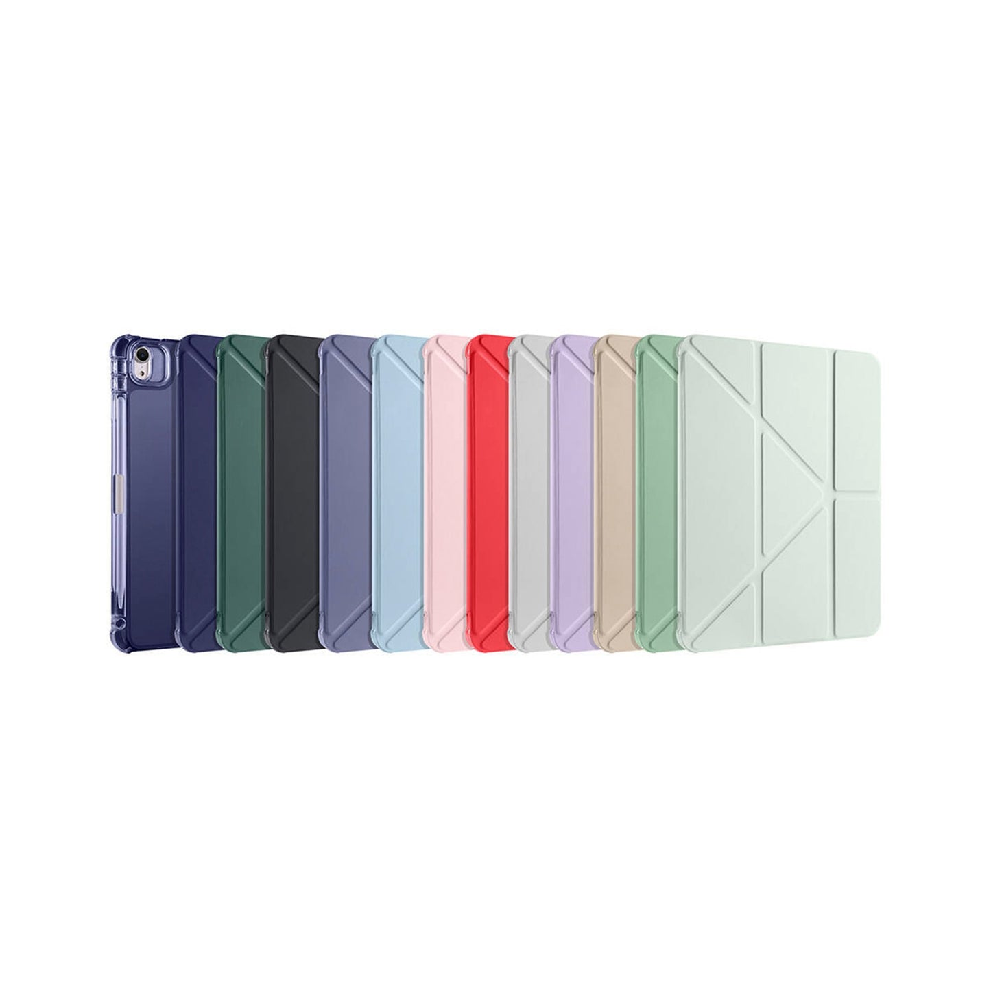 Apple iPad Air 11 inç 2025 M3-Trigon Folding Kalemlikli Standlı Kılıf
