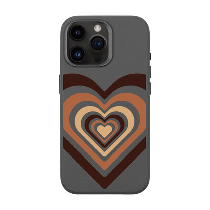 HEART-iPhone 14 Pro Max Leather Premium Kılıf MagSafe Özellikli