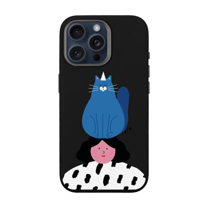 NAUGHTY CAT-iPhone 15 Pro Max Leather Premium Kılıf MagSafe Özellikli
