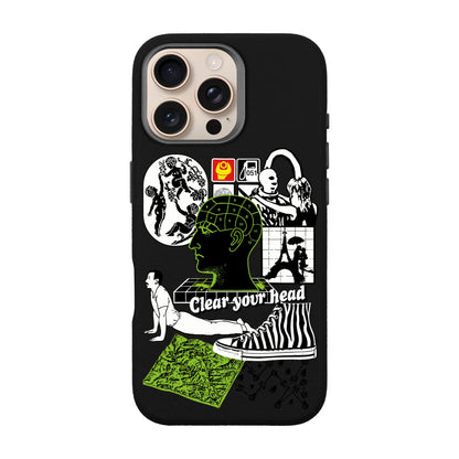 CLEAR YOUR HEAD-iPhone 16 Pro Max Leather Premium Kılıf MagSafe Özellikli