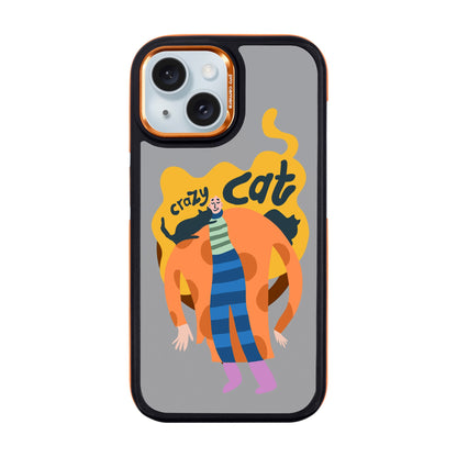 CRAZY CAT-Dark Kılıf MagSafe Özellikli - iPhone 15