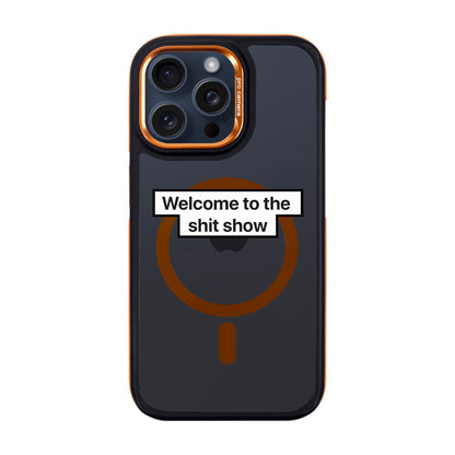 WELCOME-iPhone 15 Pro Max Dark Kılıf MagSafe Özellikli