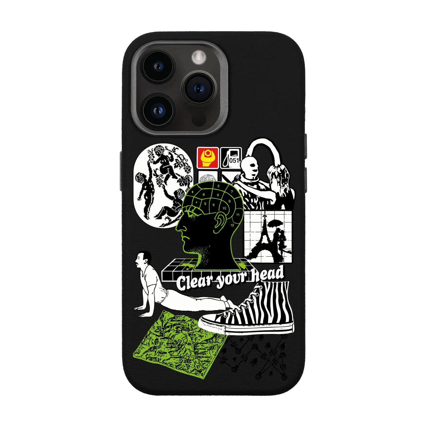 CLEAR YOUR HEAD-iPhone 14 Pro Max Leather Premium Kılıf MagSafe Özellikli
