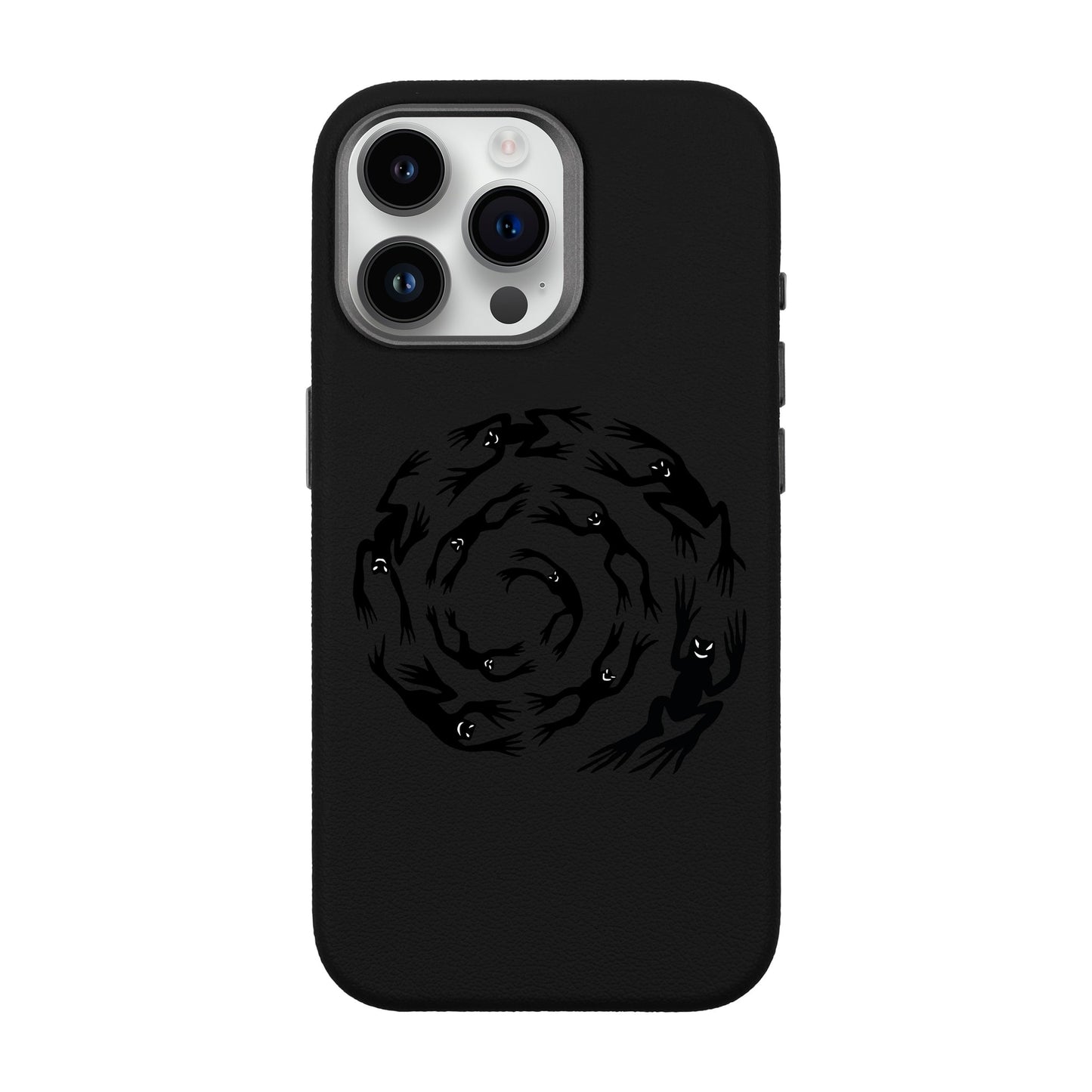 SWIRLING FROGS-iPhone 14 Pro Max Leather Premium Kılıf MagSafe Özellikli