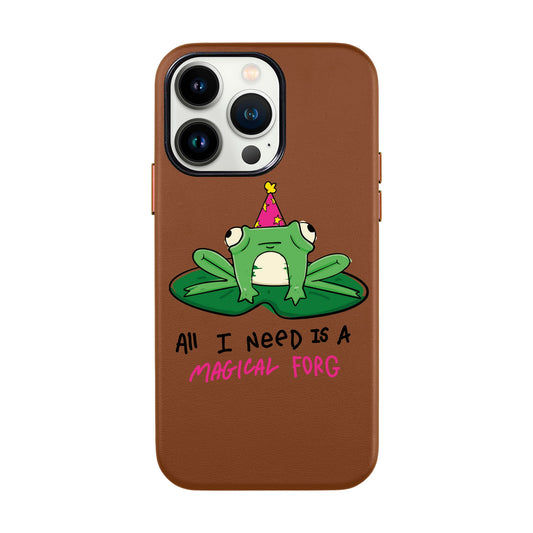 FORG-iPhone 13 Pro Max Leather Kılıf