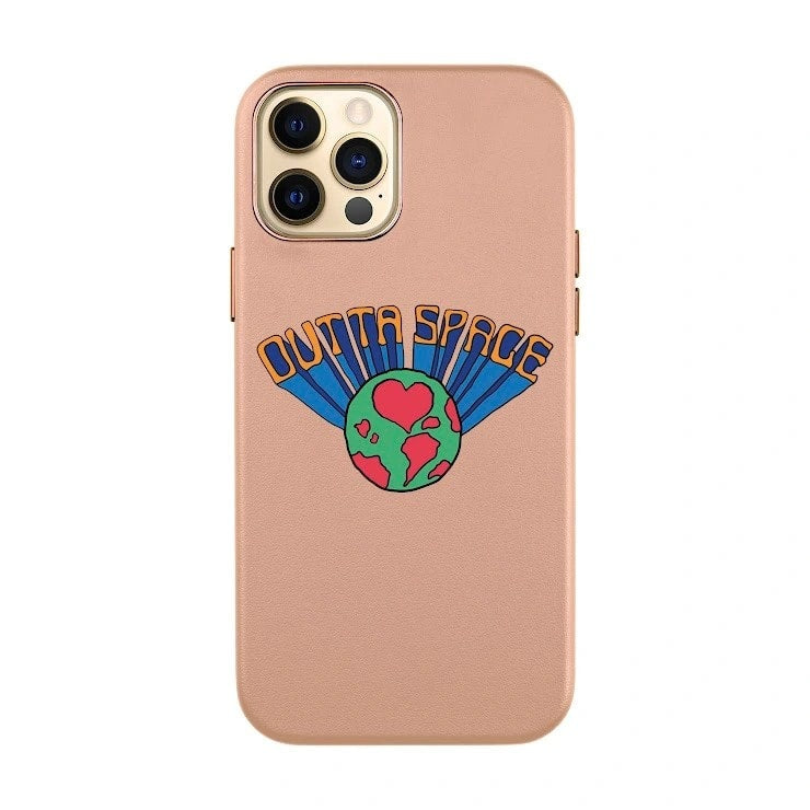 SPACE-iPhone Xs Max Leather Kılıf