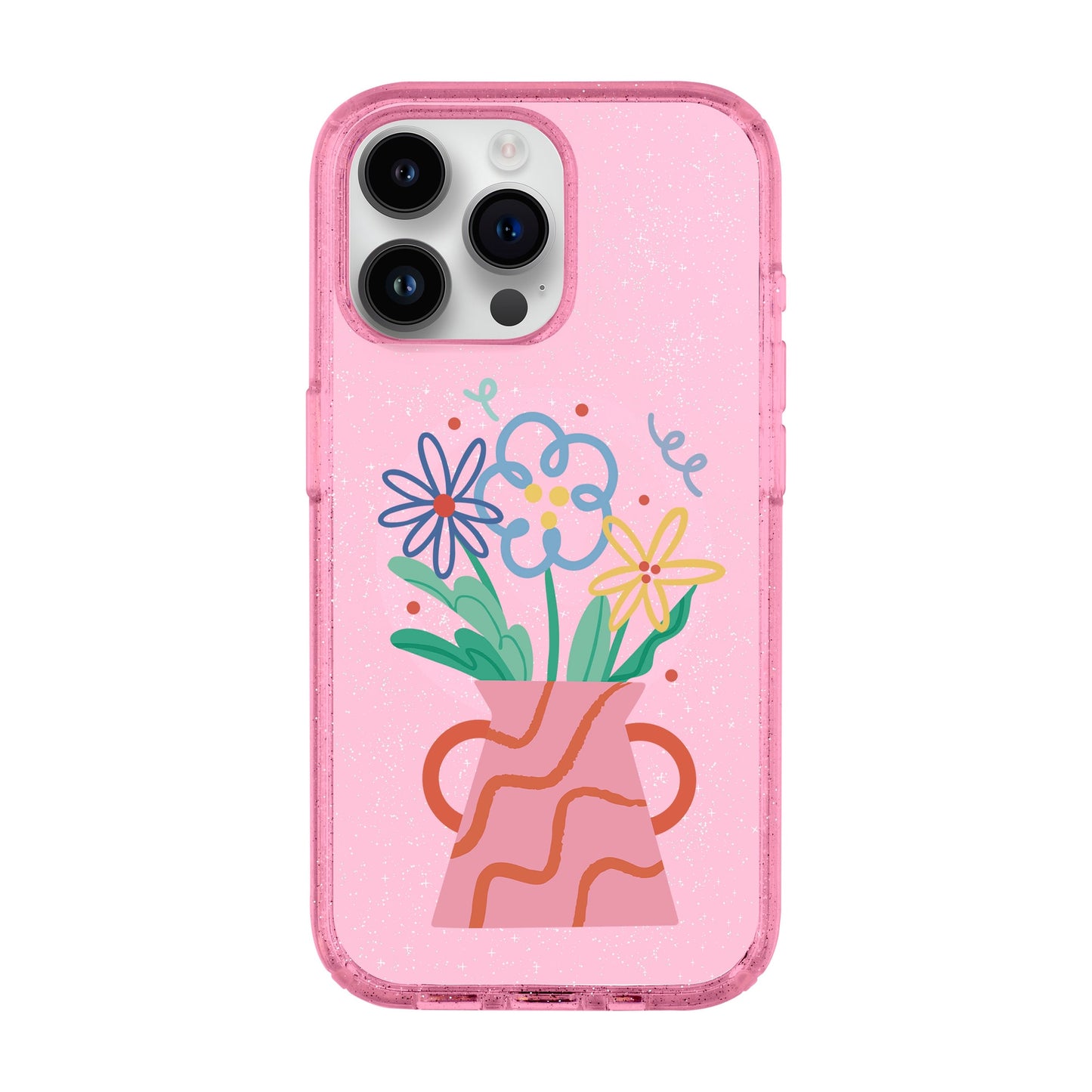 PINK VASE-iPhone 14 Pro Max Shiny Kılıf MagSafe Özellikli