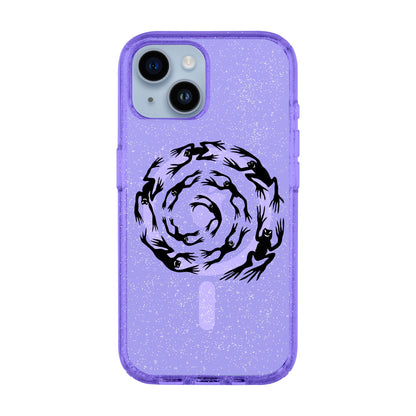 SWIRLING FROGS-Shiny Kılıf MagSafe Özellikli - iPhone 13