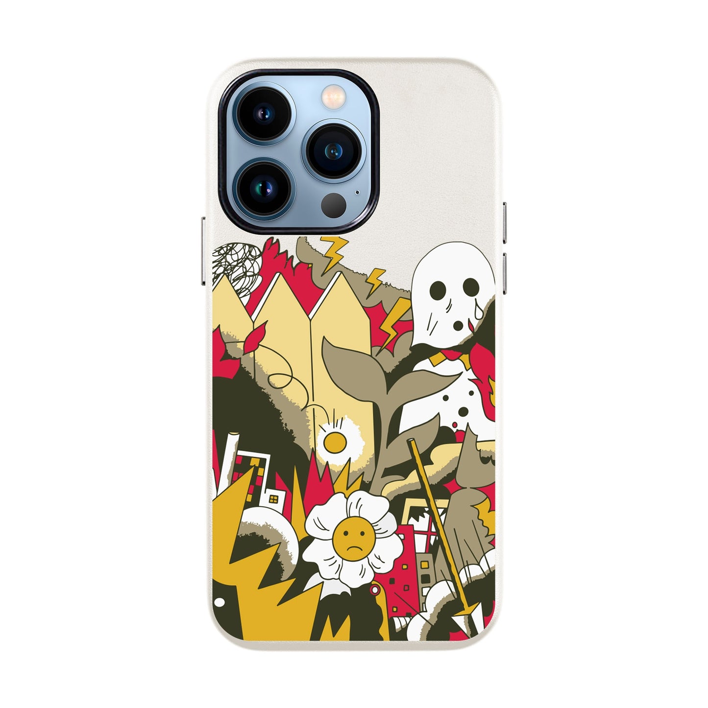 EVERYTHING IS BURNING-iPhone 13 Mini Leather Kılıf