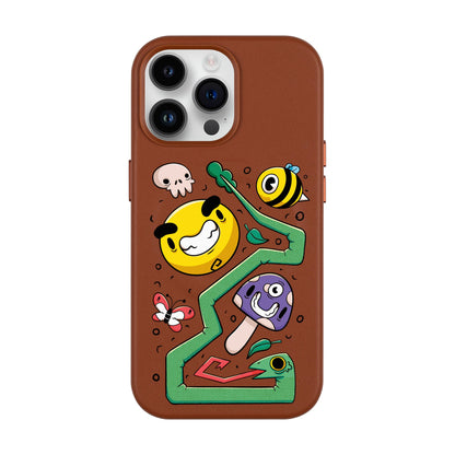 NADUR-iPhone 14 Pro Max Leather Kılıf MagSafe Özellikli