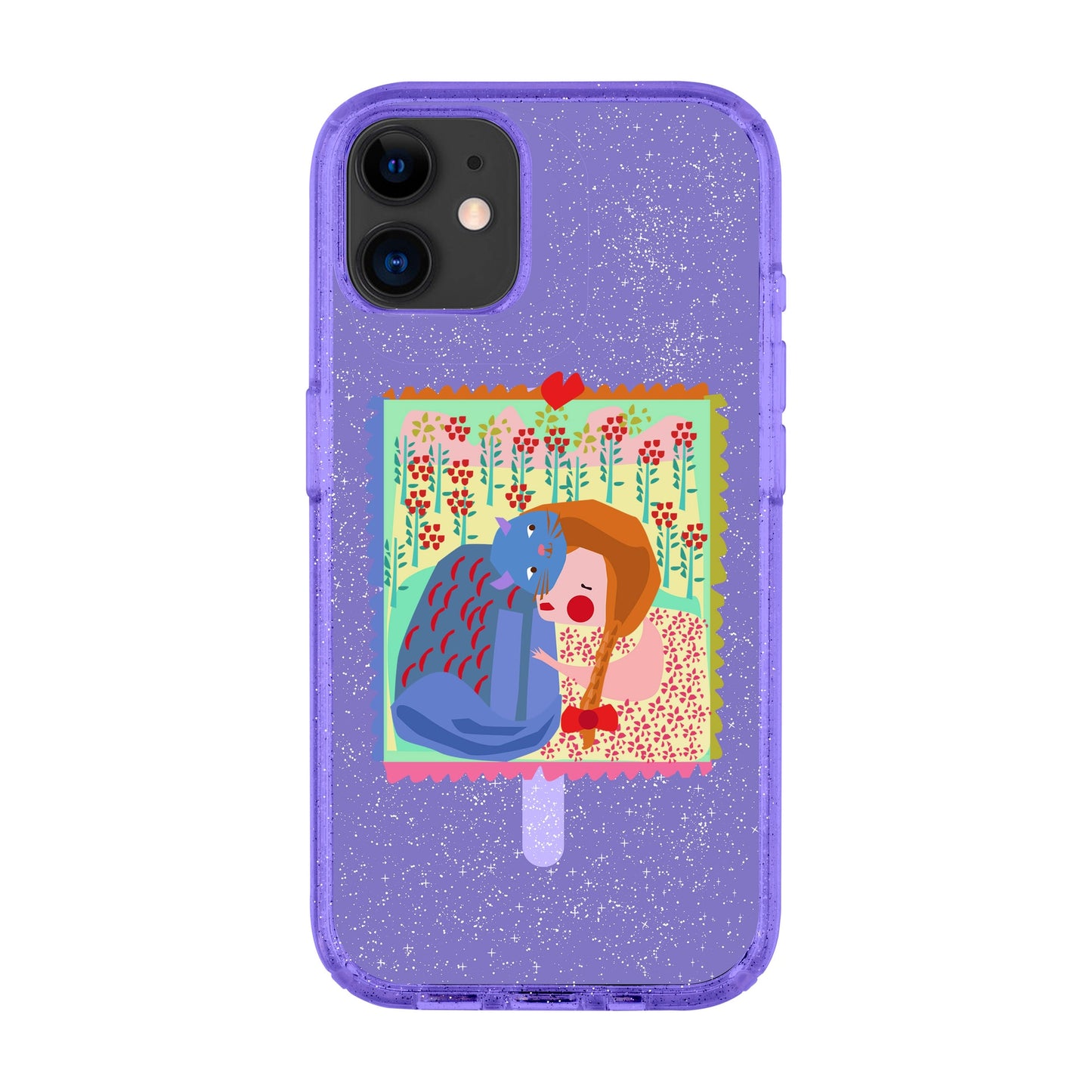 KEDİ POSTA PULU-Shiny Kılıf MagSafe Özellikli - iPhone 11