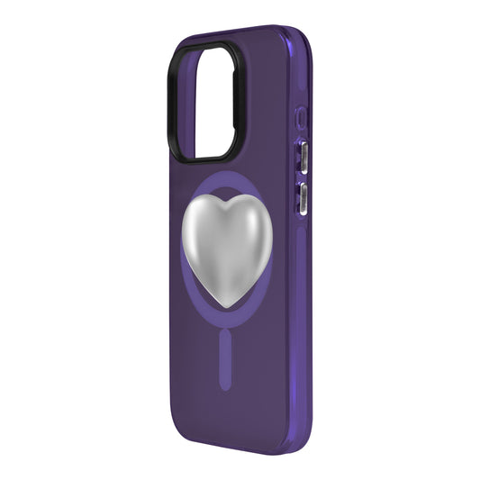 SILVER HEART-iPhone 15 Pro Max Hold Kılıf MagSafe Özellikli