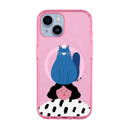 NAUGHTY CAT-iPhone 14 Shiny Kılıf MagSafe Özellikli