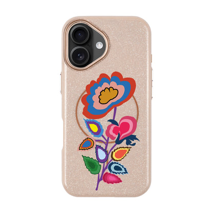 KNITTED FLOWER-iPhone 16 Plus Radiant Kılıf MagSafe Özellikli