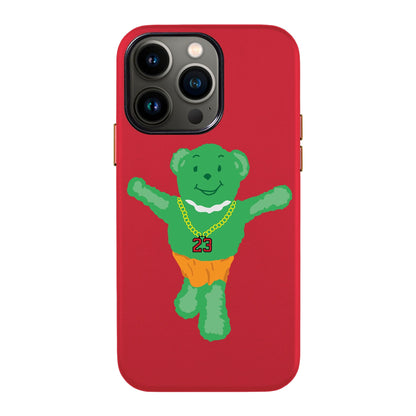 GREEN BEAR-iPhone 13 Pro Max Leather Kılıf