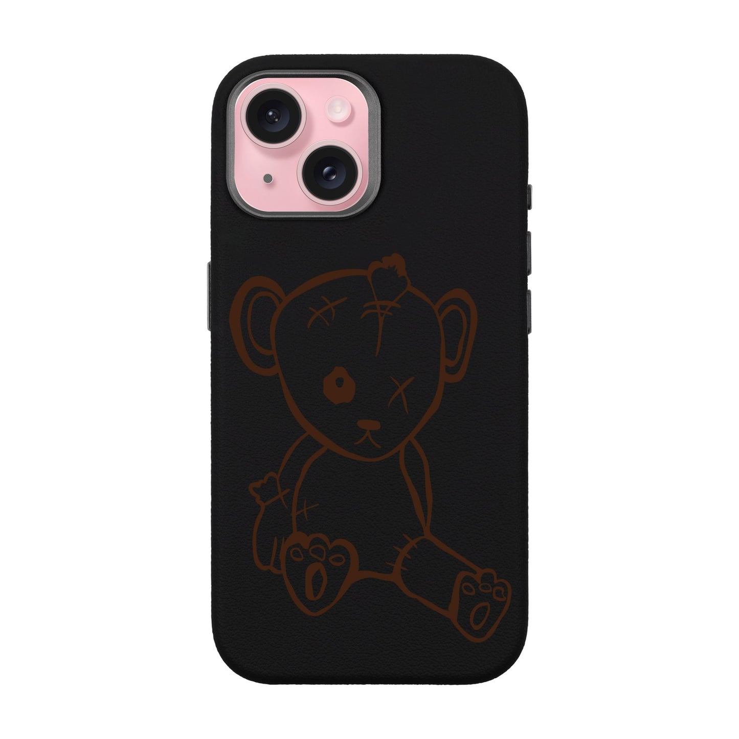 BABY BEAR-iPhone 15 Leather Premium Kılıf MagSafe Özellikli