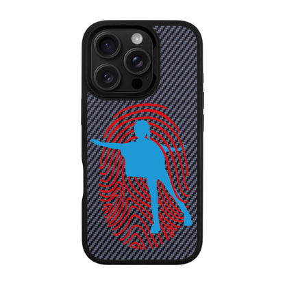 FINGERMARK-iPhone 16 Pro Plaid Kılıf MagSafe Özellikli