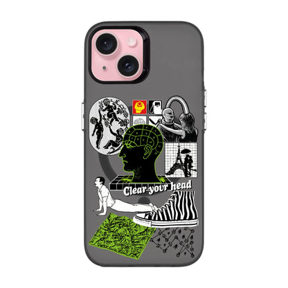 CLEAR YOUR HEAD-iPhone 15 Hold Kılıf MagSafe Özellikli
