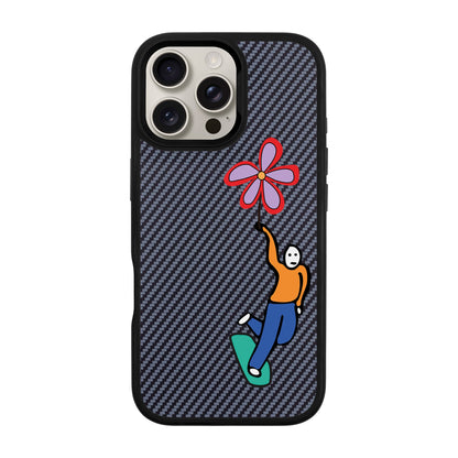 SKATEBOARDER-iPhone 16 Pro Max Plaid Kılıf MagSafe Özellikli