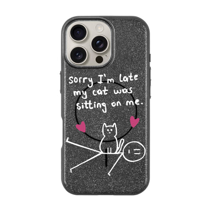 SORRY I'M LATE-iPhone 16 Pro Max Radiant Kılıf MagSafe Özellikli