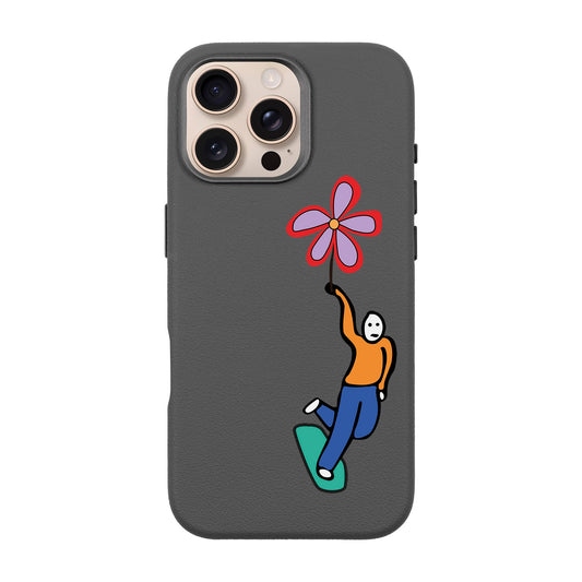 SKATEBOARDER-iPhone 16 Pro Max Leather Premium Kılıf MagSafe Özellikli