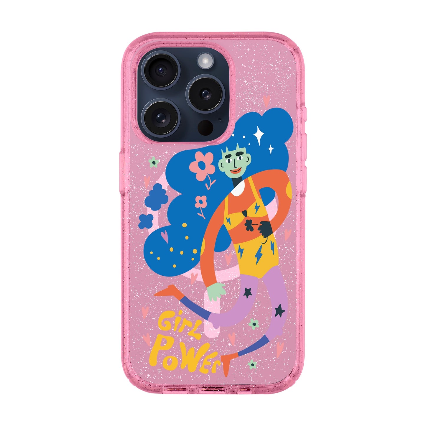 GIRL POWER-Shiny Kılıf MagSafe Özellikli - iPhone 15 Pro